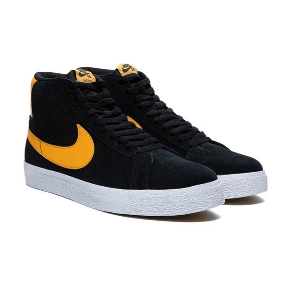ZOOM BLAZER MID SB 'BLACK UNIVERSITY GOLD' - Picture 5 of 13